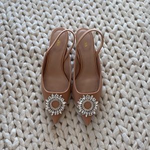 Zara blush kitten heels